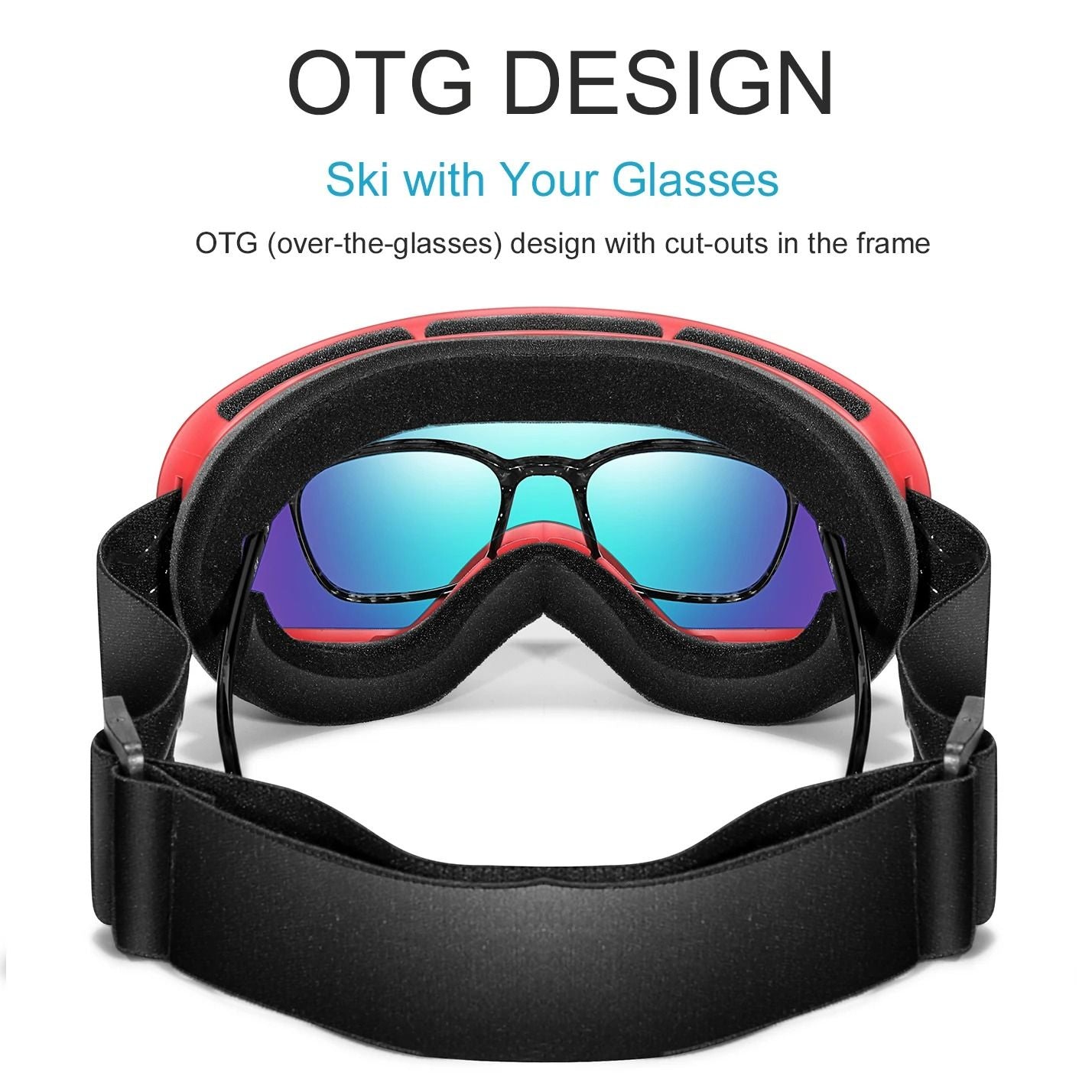 Outdoor UV400 Ski Goggles Anti Fog Snowboarding And Snowmobile Glasses 3