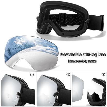 Outdoor UV400 Ski Goggles Anti Fog Snowboarding And Snowmobile Glasses 4