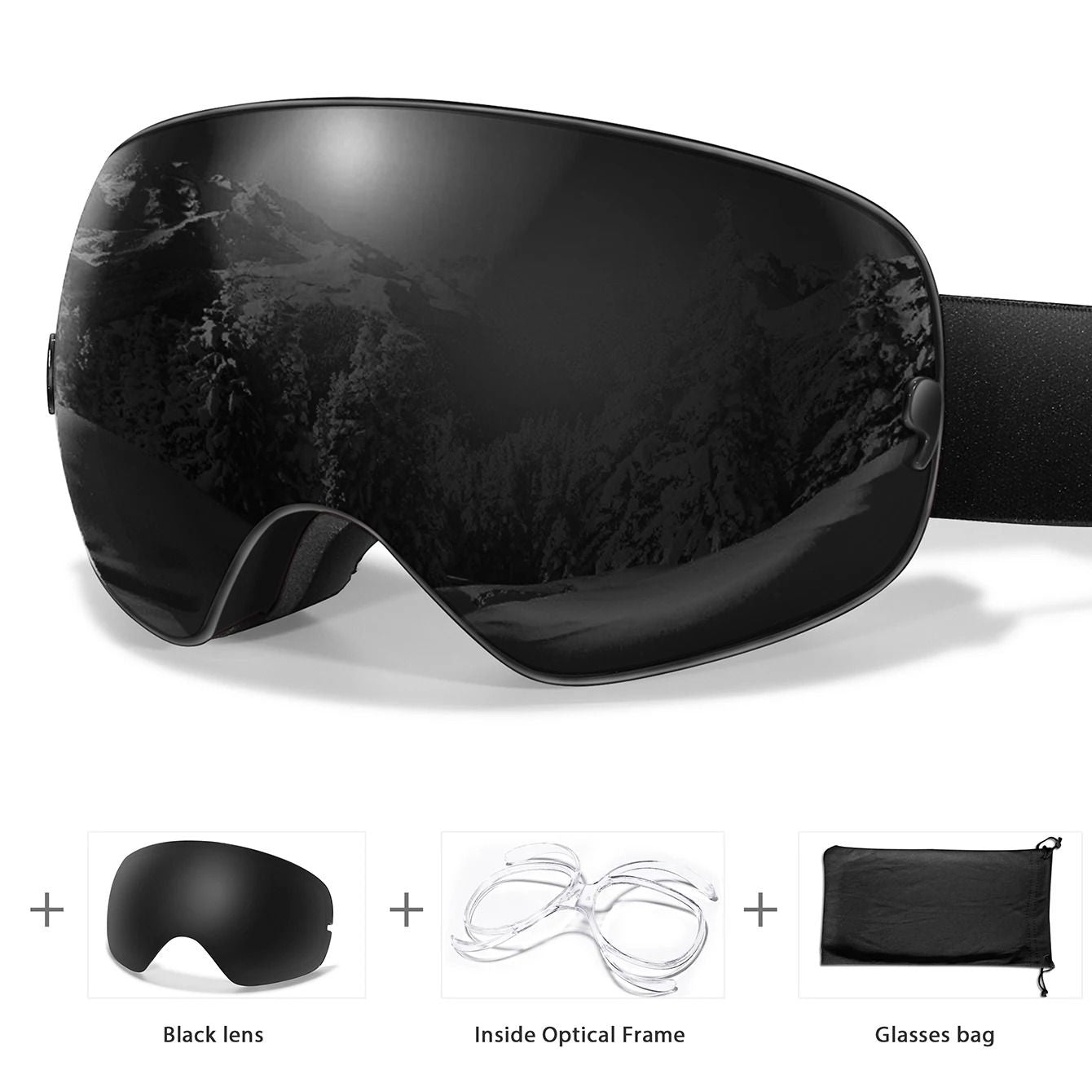 Outdoor UV400 Ski Goggles Anti Fog Snowboarding And Snowmobile Glasses 6