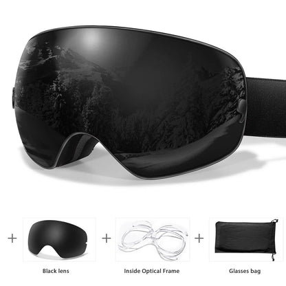 Outdoor UV400 Ski Goggles Anti Fog Snowboarding And Snowmobile Glasses 6