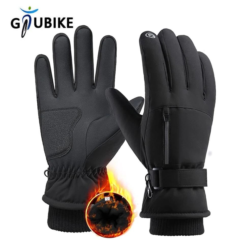 Waterproof Winter Cycling Gloves Thermal Touchscreen Outdoor Sports Gloves