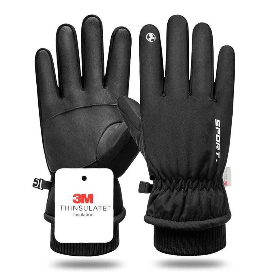 Waterproof Winter Cycling Gloves Thermal Touchscreen Outdoor Sports Gloves 9