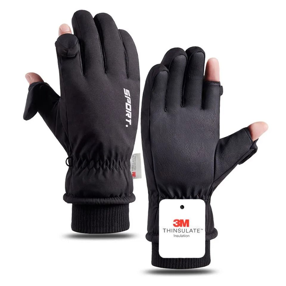 Waterproof Winter Cycling Gloves Thermal Touchscreen Outdoor Sports Gloves 10