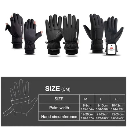 Waterproof Winter Cycling Gloves Thermal Touchscreen Outdoor Sports Gloves 1
