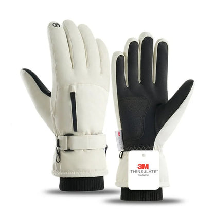 Waterproof Winter Cycling Gloves Thermal Touchscreen Outdoor Sports Gloves 8