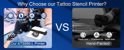 Wireless Tattoo Template Printer  Portable Tattoo Stencil Printer With 2000 MAh Battery  15Pack Tra 2