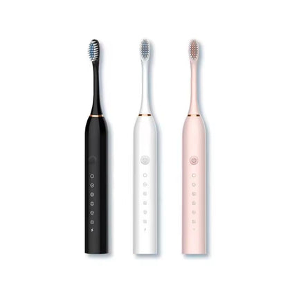 Ultrasonic Smart Sonic Electric Toothbrush Set  Adult Soft Brush Travel Kit 4
