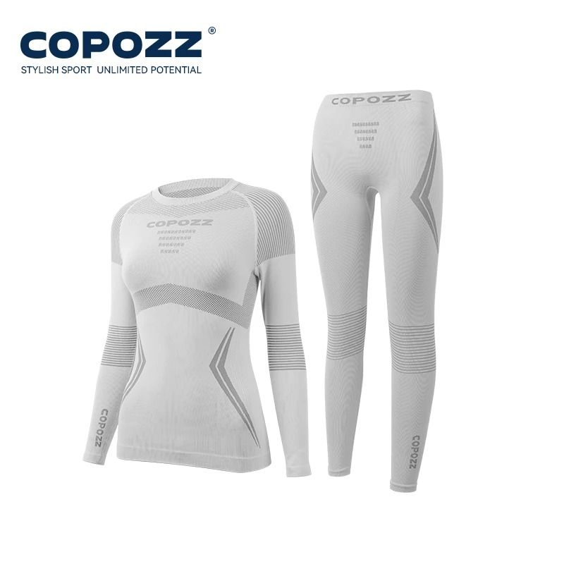 Thermal Ski Base Layer Set For Men And Women  Quick Dry Compression Top And Pants 9