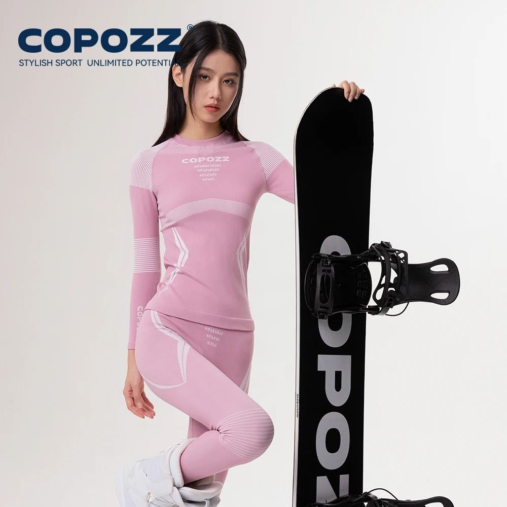 Thermal Ski Base Layer Set For Men And Women  Quick Dry Compression Top And Pants 6