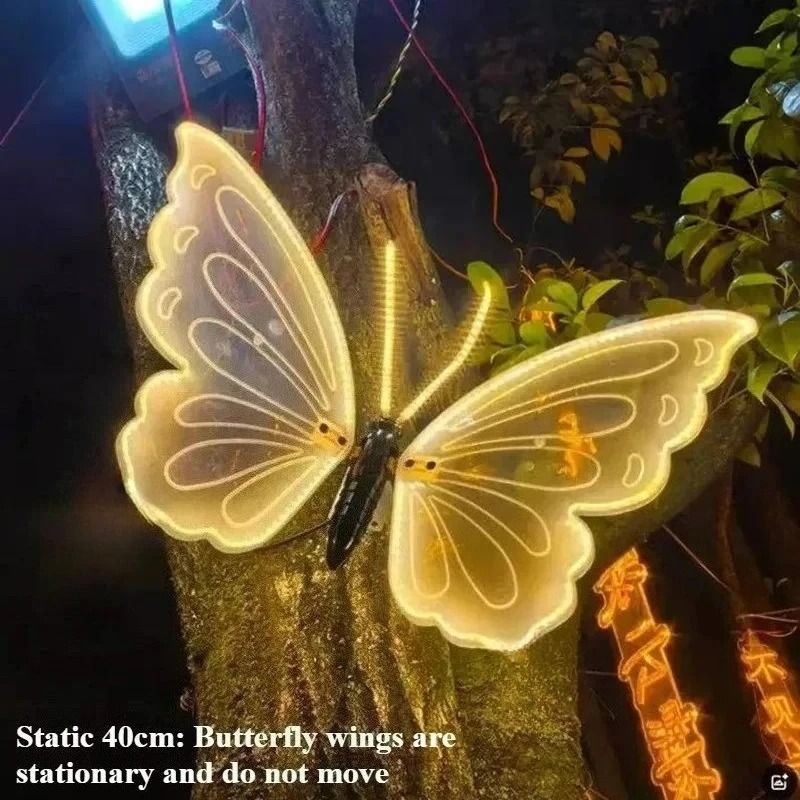 LED Butterfly Light With Dynamic Or Static Display For Outdoor And Home Decorations 7