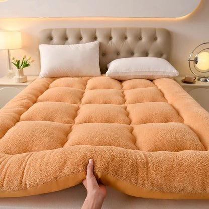 Thick Fluffy Mattress Topper For All Seasons Soft Sleeping Pad For Beds Floor Car And Camping 10