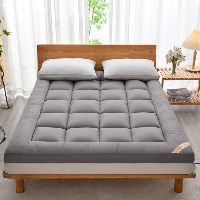 Thick Fluffy Mattress Topper For All Seasons Soft Sleeping Pad For Beds Floor Car And Camping 3