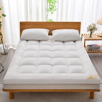 Thick Fluffy Mattress Topper For All Seasons Soft Sleeping Pad For Beds Floor Car And Camping 7