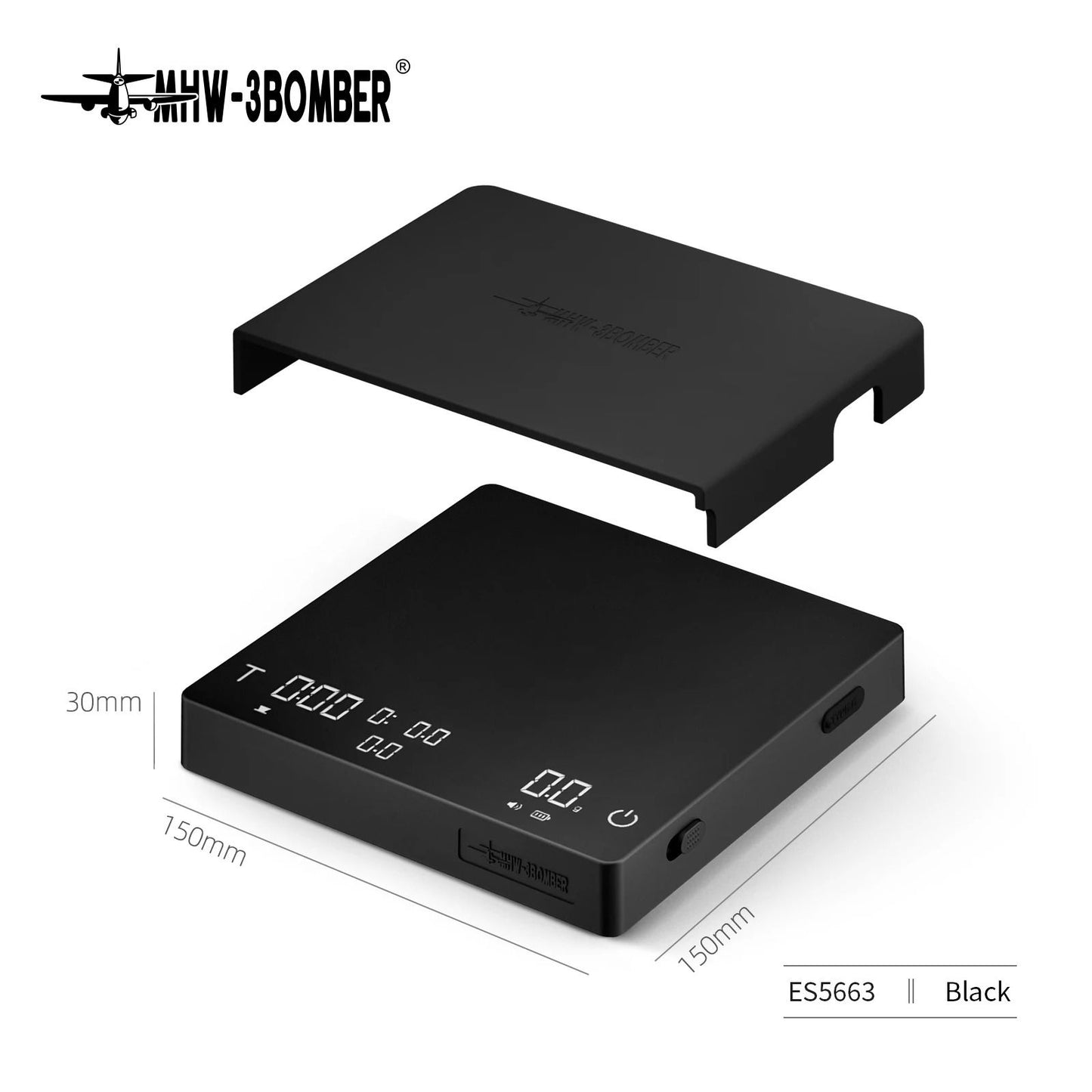 Digital Espresso Coffee Scale High Precision Rechargeable Kitchen Scale For Home Baristas 11