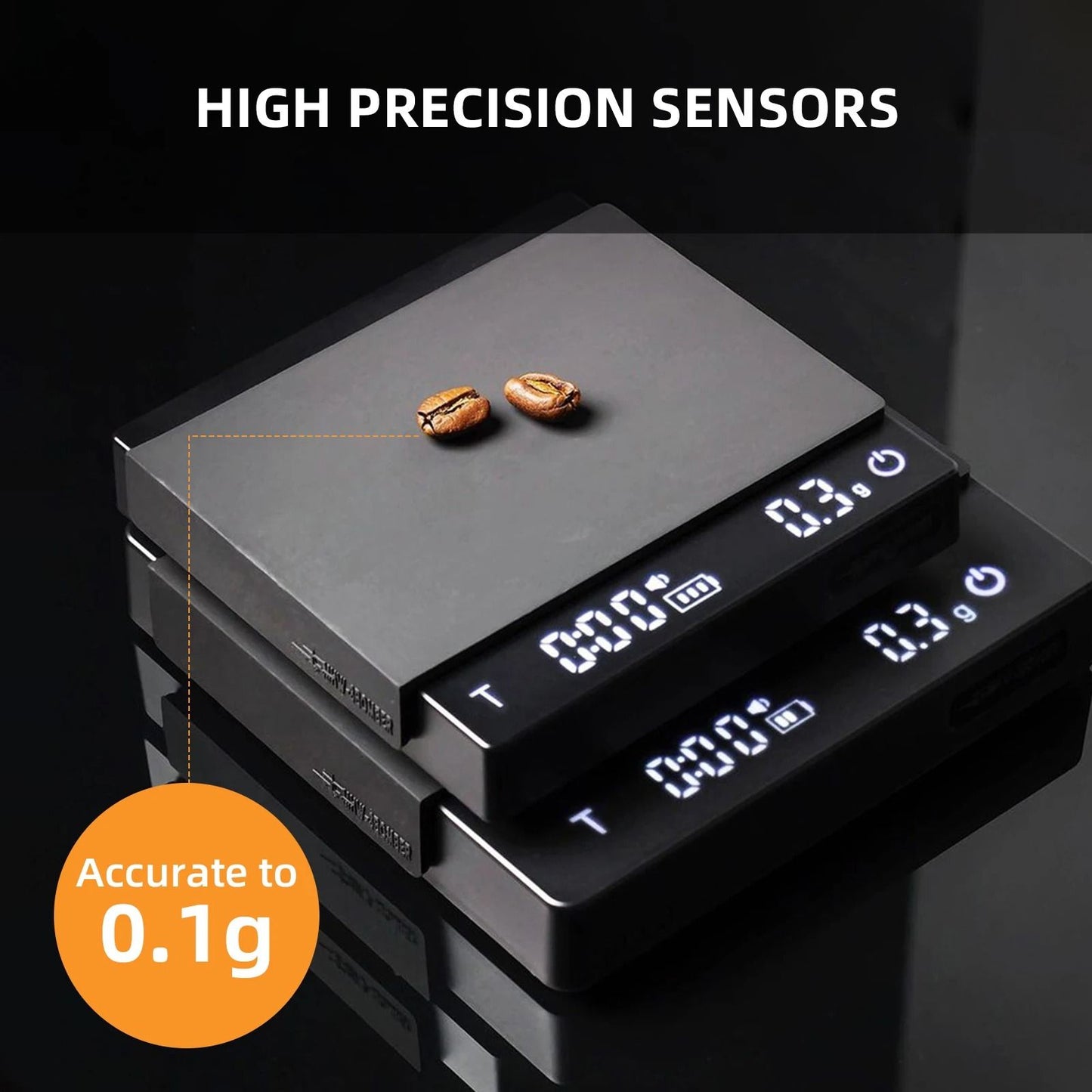 Digital Espresso Coffee Scale High Precision Rechargeable Kitchen Scale For Home Baristas 2