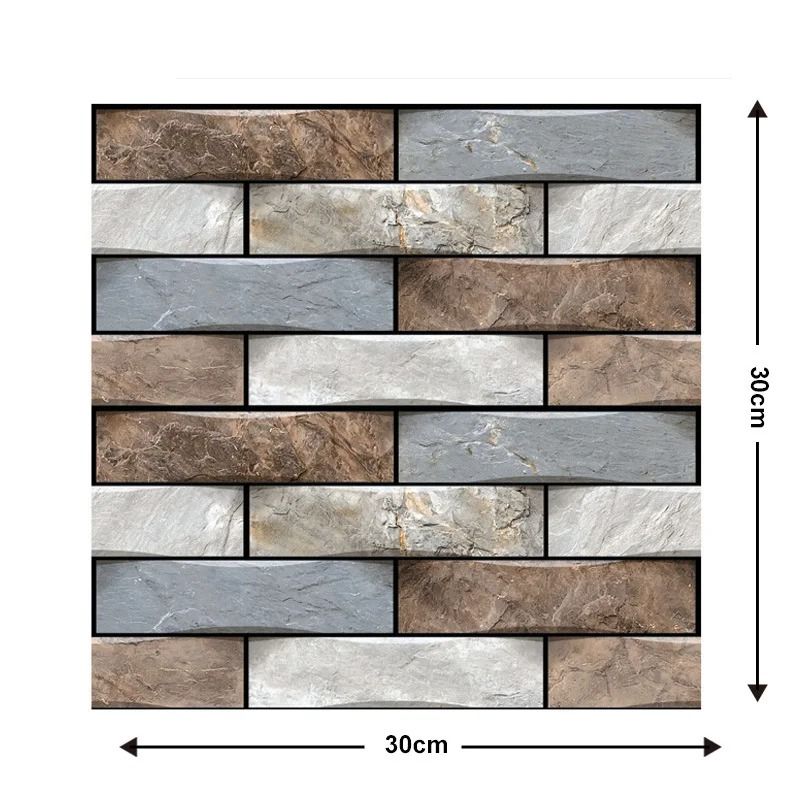 3D Brick Wall Stickers Waterproof SelfAdhesive Panels For Home Decor 20