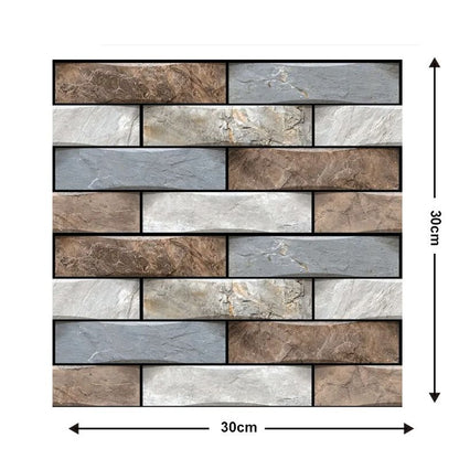 3D Brick Wall Stickers Waterproof SelfAdhesive Panels For Home Decor 20