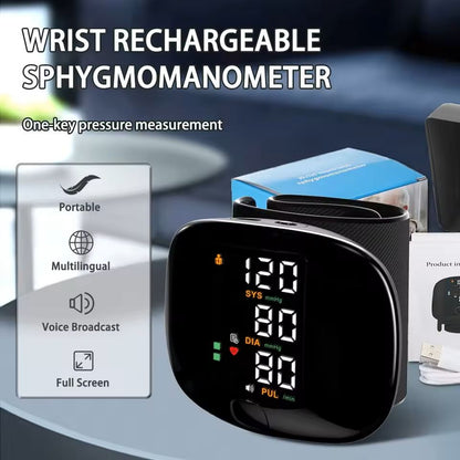 RechargePro Automatic VoiceEnabled Wrist Blood Pressure  Heart Rate Monitor 1