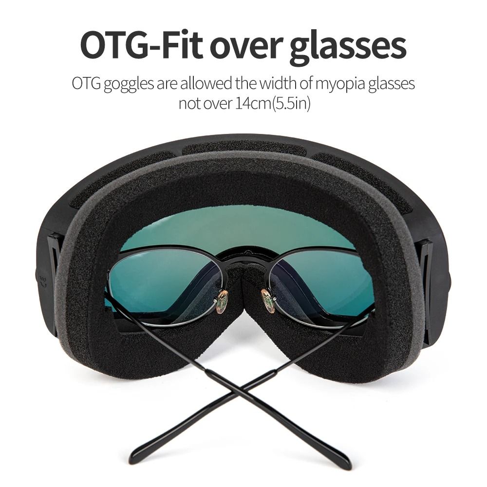 Anti Fog Ski Goggles Double Layer UV400 Wide View Snowboard Mask For Men And Women 2