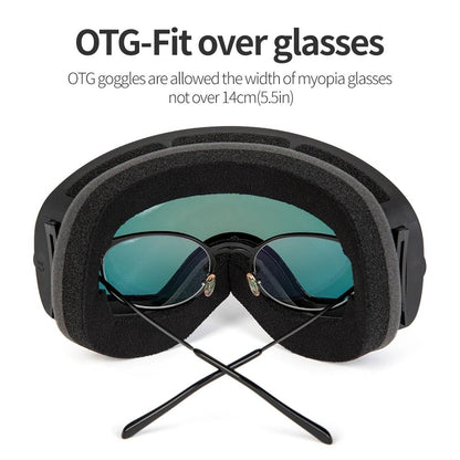 Anti Fog Ski Goggles Double Layer UV400 Wide View Snowboard Mask For Men And Women 2