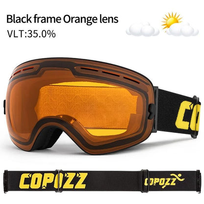 Anti Fog Ski Goggles Double Layer UV400 Wide View Snowboard Mask For Men And Women 11