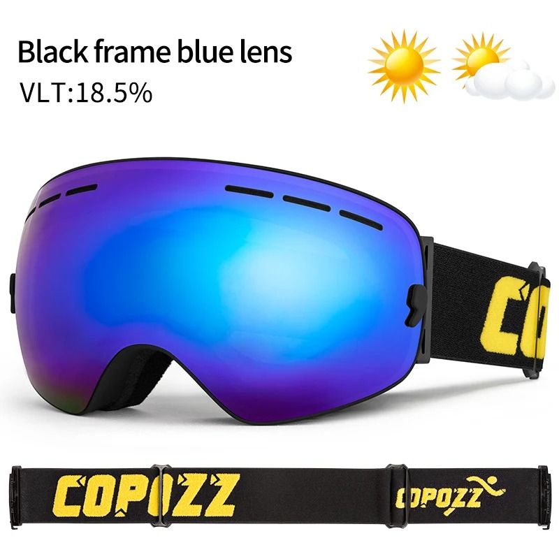 Anti Fog Ski Goggles Double Layer UV400 Wide View Snowboard Mask For Men And Women 12