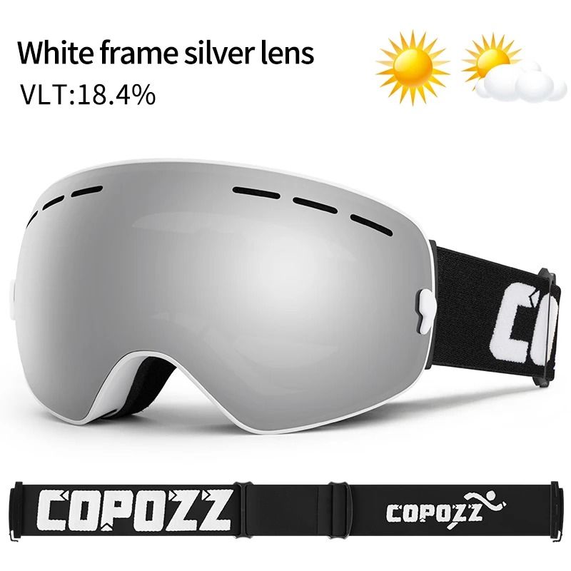 Anti Fog Ski Goggles Double Layer UV400 Wide View Snowboard Mask For Men And Women 19