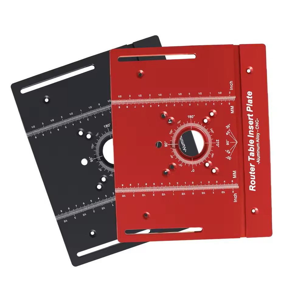 New Router Table Insert Plate Set With Router Lifts  For Woodworking Slotting Trimming Chamfering 3