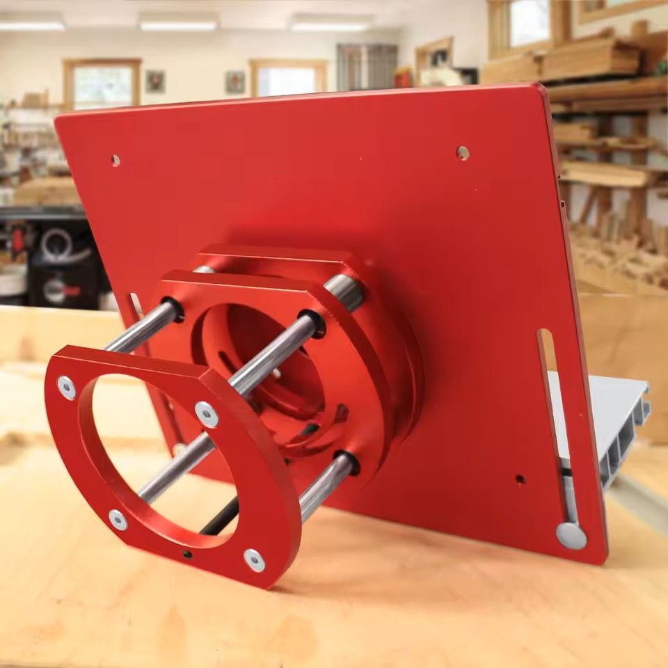 New Router Table Insert Plate Set With Router Lifts  For Woodworking Slotting Trimming Chamfering 5