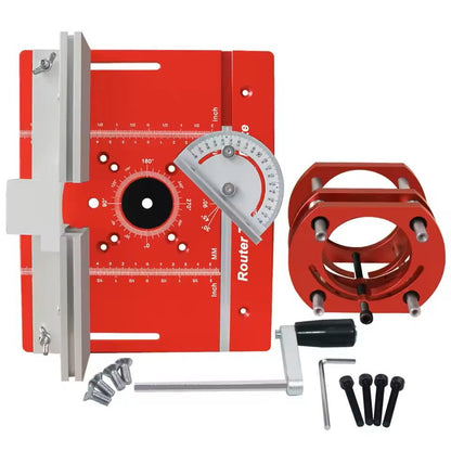 New Router Table Insert Plate Set With Router Lifts  For Woodworking Slotting Trimming Chamfering 7