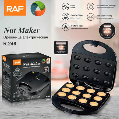 Premium Electric WalnutCake  NutWaffle Maker 12Hole NonStick Iron 1