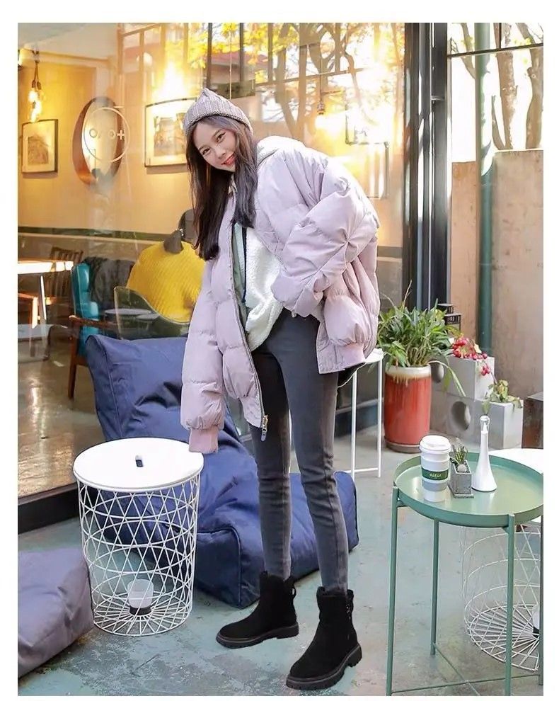 Winter Elevate Platform Snow Boots Plush MidTube Warm Velvet Women Fashion Booties 9