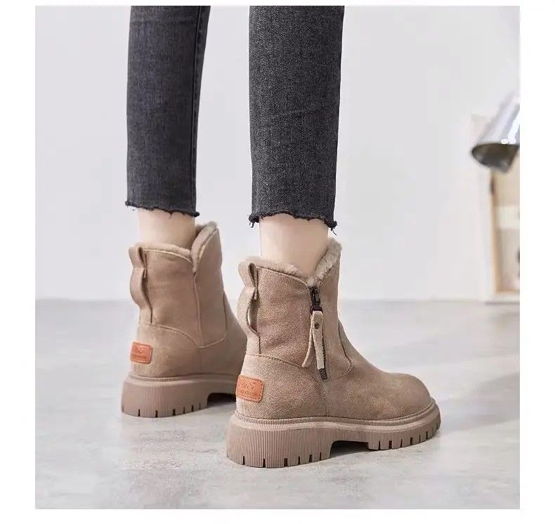 Winter Elevate Platform Snow Boots Plush MidTube Warm Velvet Women Fashion Booties 2
