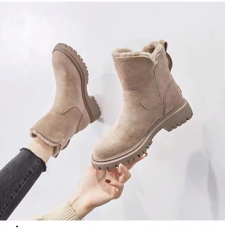 Winter Elevate Platform Snow Boots Plush MidTube Warm Velvet Women Fashion Booties 3