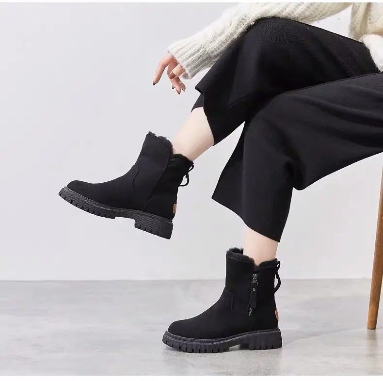 Winter Elevate Platform Snow Boots Plush MidTube Warm Velvet Women Fashion Booties 4