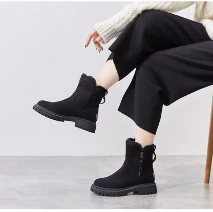 Winter Elevate Platform Snow Boots Plush MidTube Warm Velvet Women Fashion Booties 4
