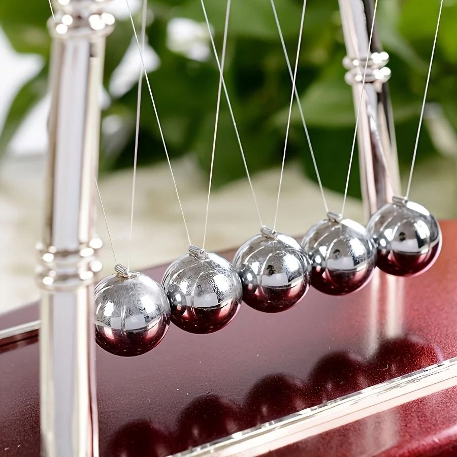 Modern Newton Cradle Metal Balance Balls Desk Toy Creative Home Office Decor Physics Ornament Stres 3