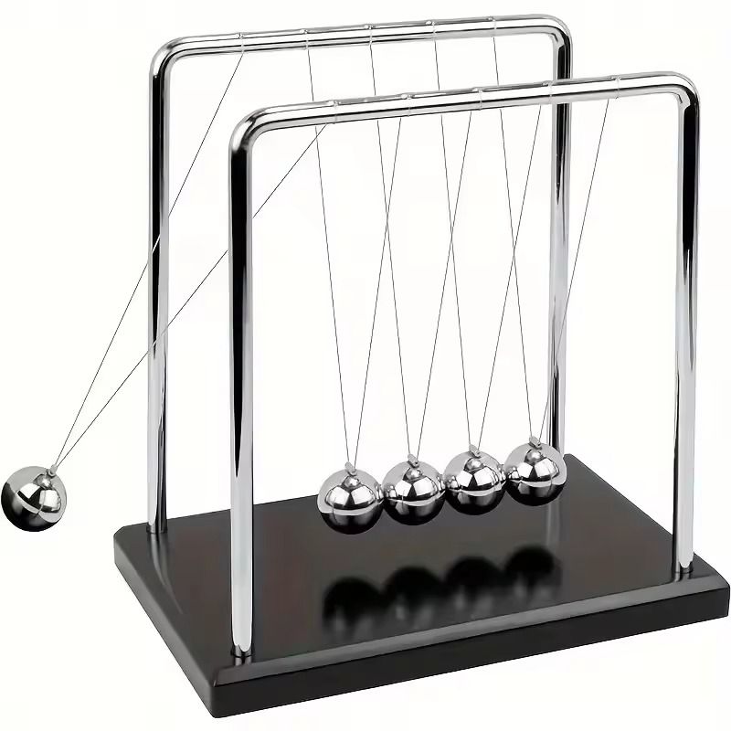 Modern Newton Cradle Metal Balance Balls Desk Toy Creative Home Office Decor Physics Ornament Stress Relief Gift