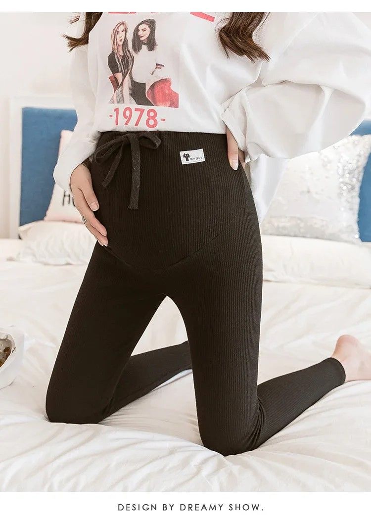 Mums SoftStretch Cotton HighWaist Maternity Leggings Adjustable Plus Size 2