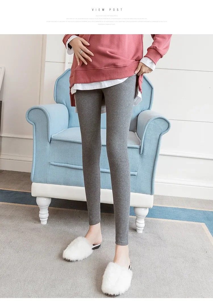 Mums SoftStretch Cotton HighWaist Maternity Leggings Adjustable Plus Size 5