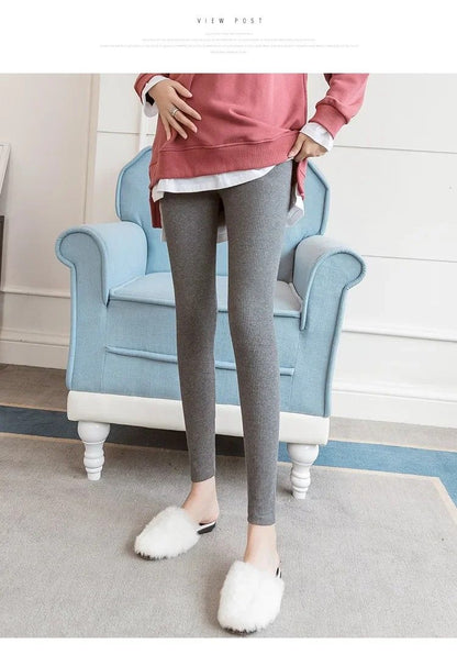 Mums SoftStretch Cotton HighWaist Maternity Leggings Adjustable Plus Size 5