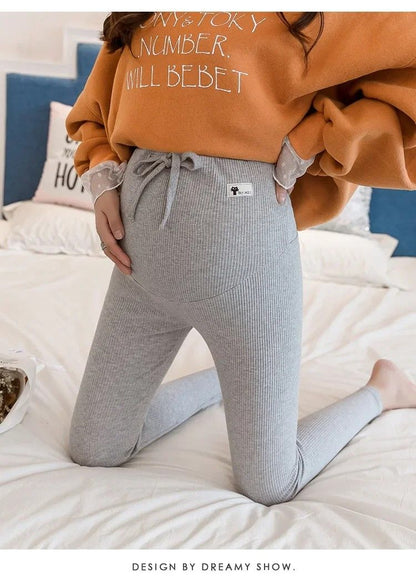 Mums SoftStretch Cotton HighWaist Maternity Leggings Adjustable Plus Size 6