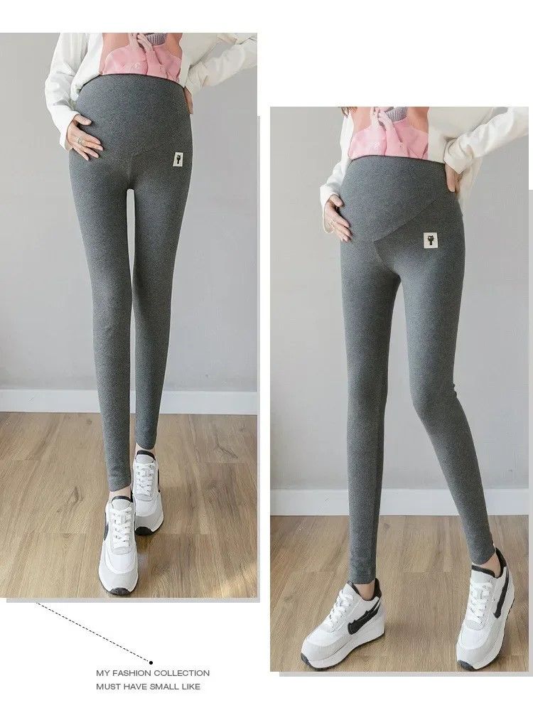 MamaEase Adjustable Bottoming Maternity Leggings HighWaist Support For Expecting Moms 1