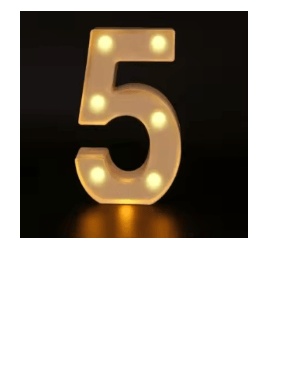 LumaLetter LED Alphabet Light 6