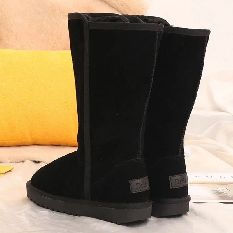 UltraWarm Waterproof Leather Winter Boots For Women FurLined Knee High Snow Boots 2