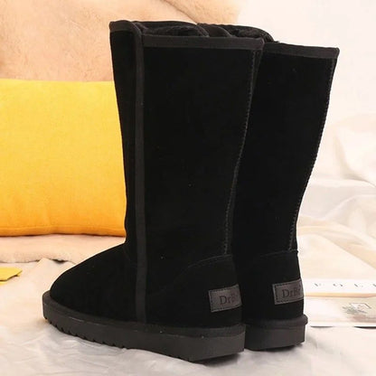 UltraWarm Waterproof Leather Winter Boots For Women FurLined Knee High Snow Boots 2