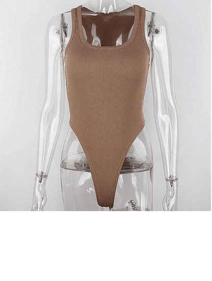 Summer Knit Halter Bodysuit For Women 1