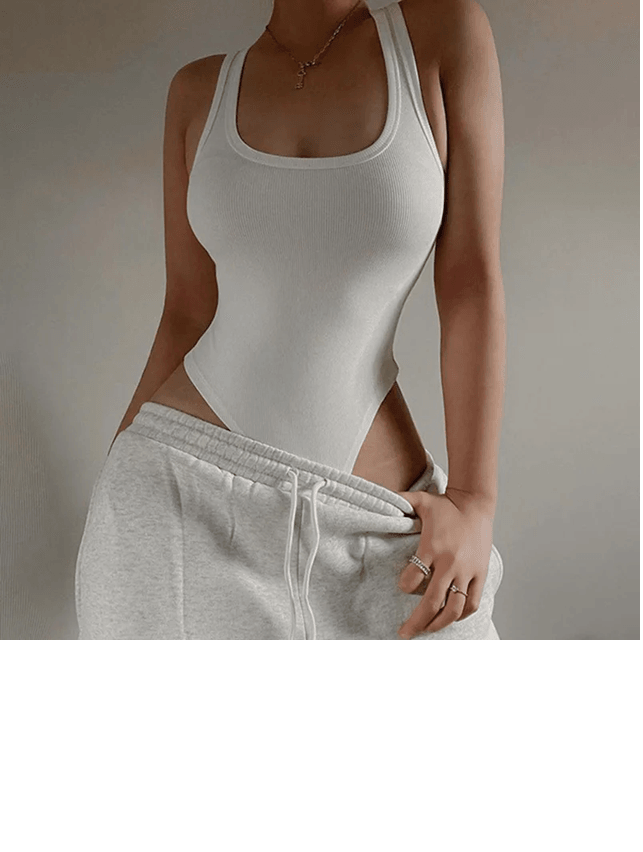 Summer Knit Halter Bodysuit For Women 5
