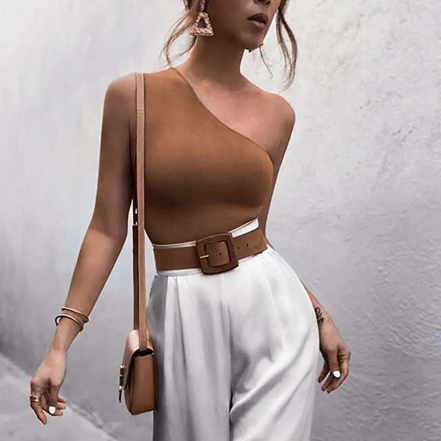 FlexOne Asymmetrical Sports Crop Top 1
