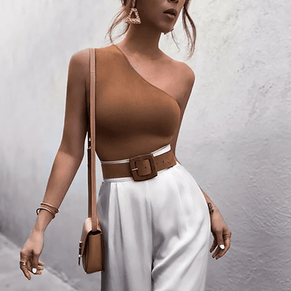 FlexOne Asymmetrical Sports Crop Top 1